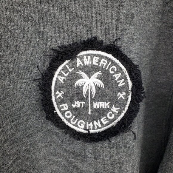 NWT All American Roughneck Here To Work Easy Living French Terry Hoodie Small - Picture 5 of 12